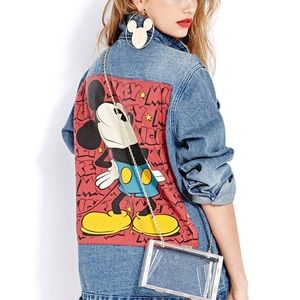 Mickey Mouse denim jacket forever 21